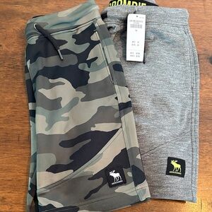 Abercrombie & Fitch Kids Camouflage and Gray Shorts